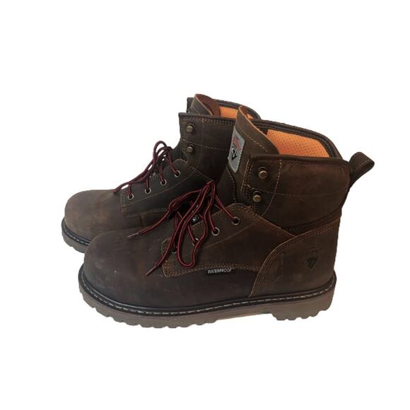 Herman Survivors Dover Steel Toe Leather Work Boots Mens Size US M 12, F2413-18 - Picture 4 of 8